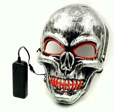 Halloween Led Glowing Full Face Mask - Backdrop BlissHalloween Led Glowing Full Face Mask