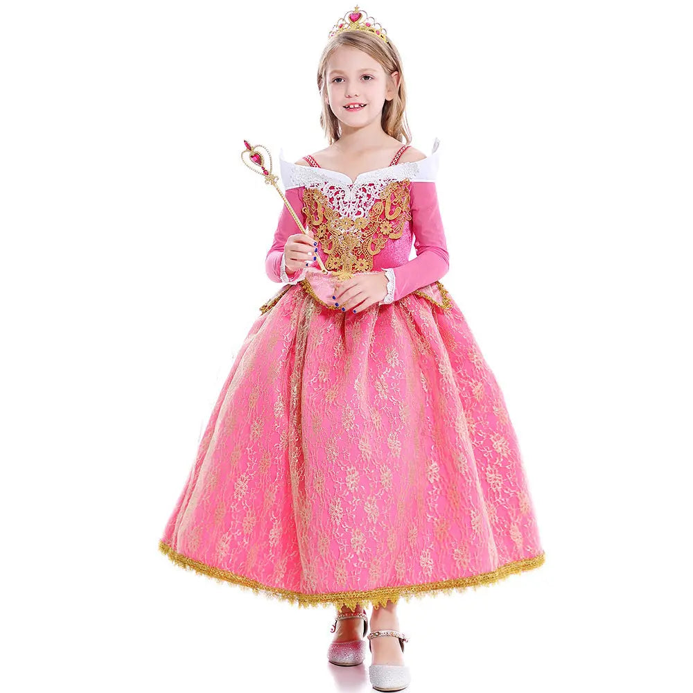 Princess Arora Lace Dress Backdrop Bliss