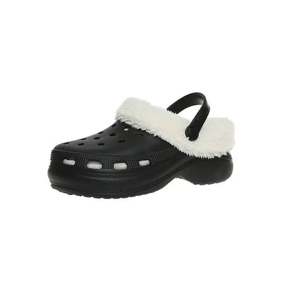 Cotton Slippers Women's Autumn And Winter Non - slip Soft Sole Platform Heel - Backdrop BlissCotton Slippers Women's Autumn And Winter Non - slip Soft Sole Platform Heel