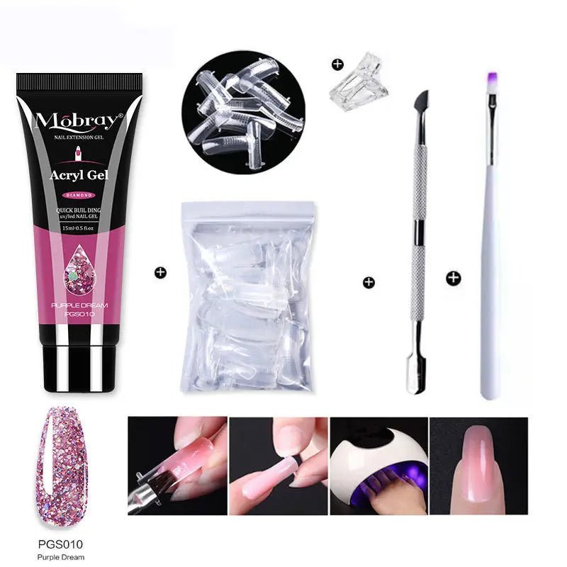 Nail Art Crystal Extension Tool Quickly Extend Crystal Model Gel - Backdrop BlissNail Art Crystal Extension Tool Quickly Extend Crystal Model Gel