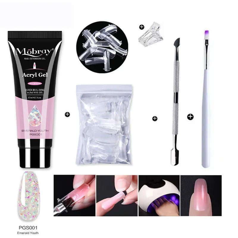 Nail Art Crystal Extension Tool Quickly Extend Crystal Model Gel - Backdrop BlissNail Art Crystal Extension Tool Quickly Extend Crystal Model Gel