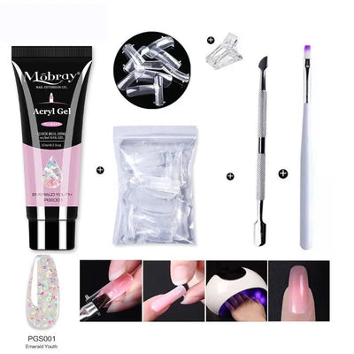 Nail Art Crystal Extension Tool Quickly Extend Crystal Model Gel - Backdrop BlissNail Art Crystal Extension Tool Quickly Extend Crystal Model Gel