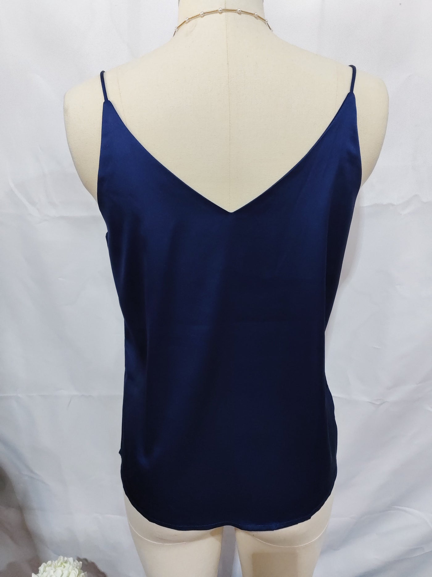 New Women's Silk Adjustable Spaghetti Strap Tank Top Loose Backdrop Bliss