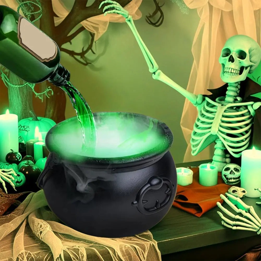 Halloween Black Wizard Bowl Magic Float Bottle And Diffuser Indoor Home Bar Magic Party Horror Ghost Props Halloween Decoration Backdrop Bliss