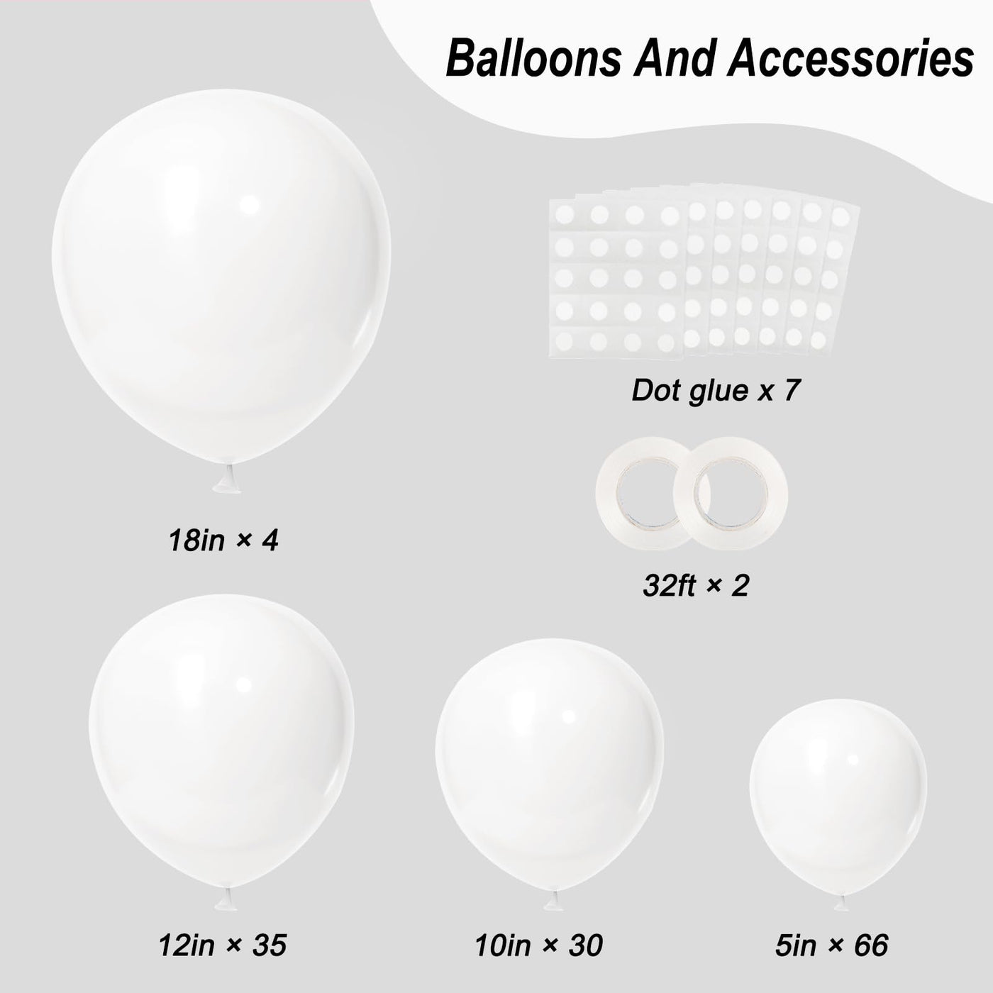RUBFAC 135pcs Gold Balloons Different Sizes 18 12 10 5 Inch for Garland Arch, Latex Metallic Balloon for Birthday Graduation Party Wedding Decorations Backdrop Bliss