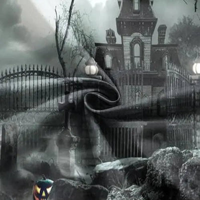8X6FT Halloween Backdrop Photography Background Horror Moon Night Scary Cemetery Pumpkin Lantern Backdrop for Kids Adult Family Party Birthday Banner Decor Halloween Photo Backdrop SCO297B - Backdrop Bliss8X6FT Halloween Backdrop Photography Background Horror Moon Night Scary Cemetery Pumpkin Lantern Backdrop for Kids Adult Family Party Birthday Banner Decor Halloween Photo Backdrop SCO297B