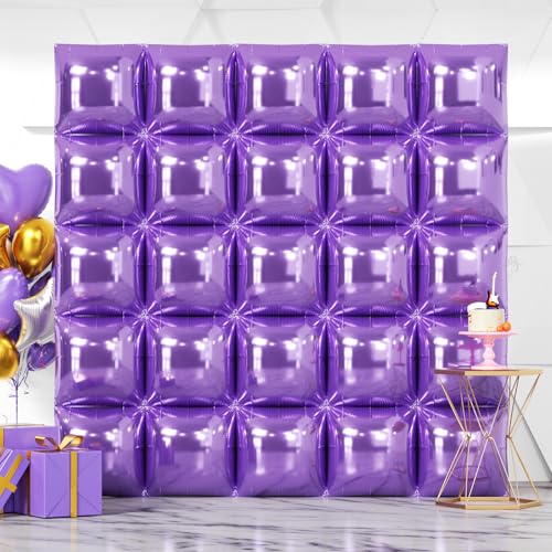 NISOCY 48PCS Green Square Foil Balloons Wall Backdrop Double Sided Green Balloons Tunnel Arch Kit for Baby Shower Birthday Anniversary Summer Party Decoration Backdrop Bliss