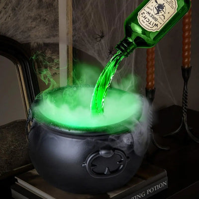 Halloween Black Wizard Bowl Magic Float Bottle And Diffuser Indoor Home Bar Magic Party Horror Ghost Props Halloween Decoration Backdrop Bliss