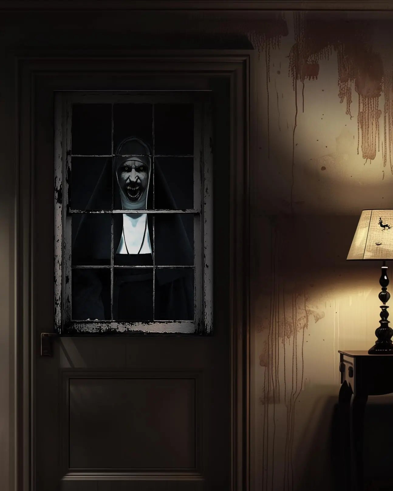 MCJC Halloween Horror Curtain, Halloween Decoration，Window Door Cover - Backdrop BlissMCJC Halloween Horror Curtain, Halloween Decoration，Window Door Cover