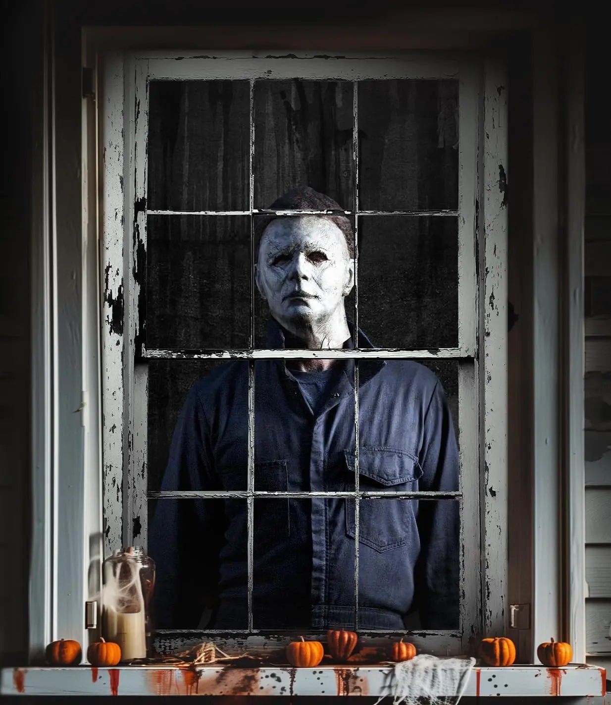 MCJC Halloween Horror Curtain, Halloween Decoration，Window Door Cover - Backdrop BlissMCJC Halloween Horror Curtain, Halloween Decoration，Window Door Cover