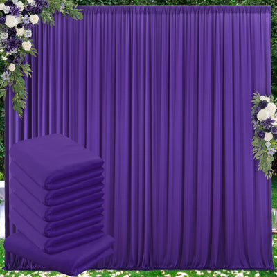 50 ft x 10 ft Wrinkle Free White Backdrop Curtain for Wedding Parties, Polyester Photo Backdrop Drapes for Baby Shower Birthday Party Backdrop Stand, Bulk Thick Background Curtains, 5x10FT 10 Panels - Backdrop Bliss50 ft x 10 ft Wrinkle Free White Backdrop Curtain for Wedding Parties, Polyester Photo Backdrop Drapes for Baby Shower Birthday Party Backdrop Stand, Bulk Thick Background Curtains, 5x10FT 10 Panels