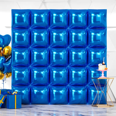 NISOCY 48PCS Green Square Foil Balloons Wall Backdrop Double Sided Green Balloons Tunnel Arch Kit for Baby Shower Birthday Anniversary Summer Party Decoration Backdrop Bliss