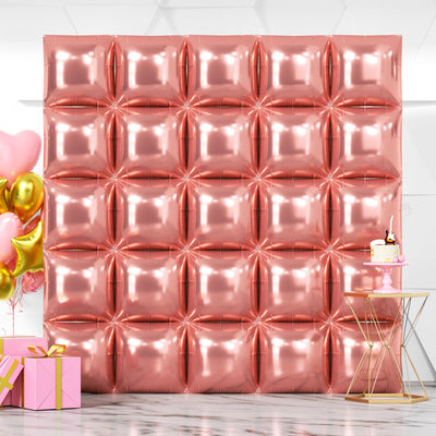 NISOCY 48PCS Green Square Foil Balloons Wall Backdrop Double Sided Green Balloons Tunnel Arch Kit for Baby Shower Birthday Anniversary Summer Party Decoration Backdrop Bliss