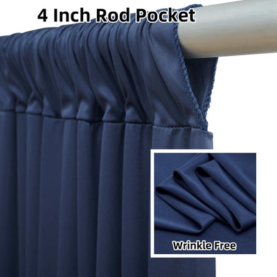 40FTx12FT White Wrinkle - Free Wedding Backdrop Curtain - Silky Washable White Polyester Drapes for Baby Showers, Birthday Parties, Photography, and Wedding Receptions - 8 Panels 5FTx12FT - Backdrop Bliss40FTx12FT White Wrinkle - Free Wedding Backdrop Curtain - Silky Washable White Polyester Drapes for Baby Showers, Birthday Parties, Photography, and Wedding Receptions - 8 Panels 5FTx12FT