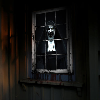 Halloween Horror Curtain Window Cover Decorations Scary Window Door Cover Backdrop Bliss