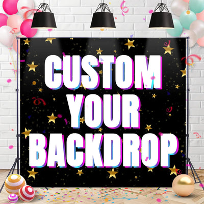 8x8ft Custom Photo Backdrop Personalized Banner Customized Backdrop with Picture Text for Photography, Gift for Birthday, Wedding, Graduation, Party, Christmas, Valentine's Day - Backdrop Bliss8x8ft Custom Photo Backdrop Personalized Banner Customized Backdrop with Picture Text for Photography, Gift for Birthday, Wedding, Graduation, Party, Christmas, Valentine's Day