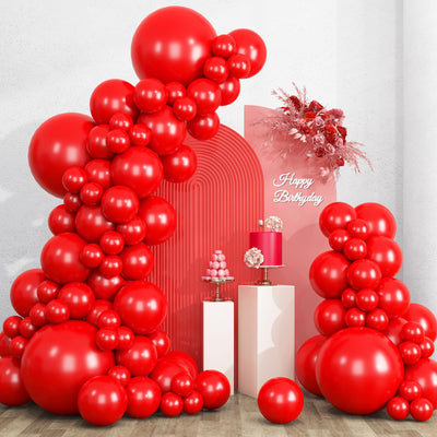 RUBFAC 135pcs Gold Balloons Different Sizes 18 12 10 5 Inch for Garland Arch, Latex Metallic Balloon for Birthday Graduation Party Wedding Decorations Backdrop Bliss