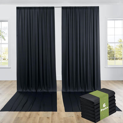 40FTx12FT White Wrinkle - Free Wedding Backdrop Curtain - Silky Washable White Polyester Drapes for Baby Showers, Birthday Parties, Photography, and Wedding Receptions - 8 Panels 5FTx12FT - Backdrop Bliss40FTx12FT White Wrinkle - Free Wedding Backdrop Curtain - Silky Washable White Polyester Drapes for Baby Showers, Birthday Parties, Photography, and Wedding Receptions - 8 Panels 5FTx12FT