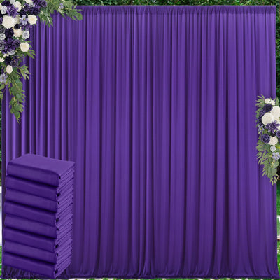 50 ft x 10 ft Wrinkle Free White Backdrop Curtain for Wedding Parties, Polyester Photo Backdrop Drapes for Baby Shower Birthday Party Backdrop Stand, Bulk Thick Background Curtains, 5x10FT 10 Panels - Backdrop Bliss50 ft x 10 ft Wrinkle Free White Backdrop Curtain for Wedding Parties, Polyester Photo Backdrop Drapes for Baby Shower Birthday Party Backdrop Stand, Bulk Thick Background Curtains, 5x10FT 10 Panels
