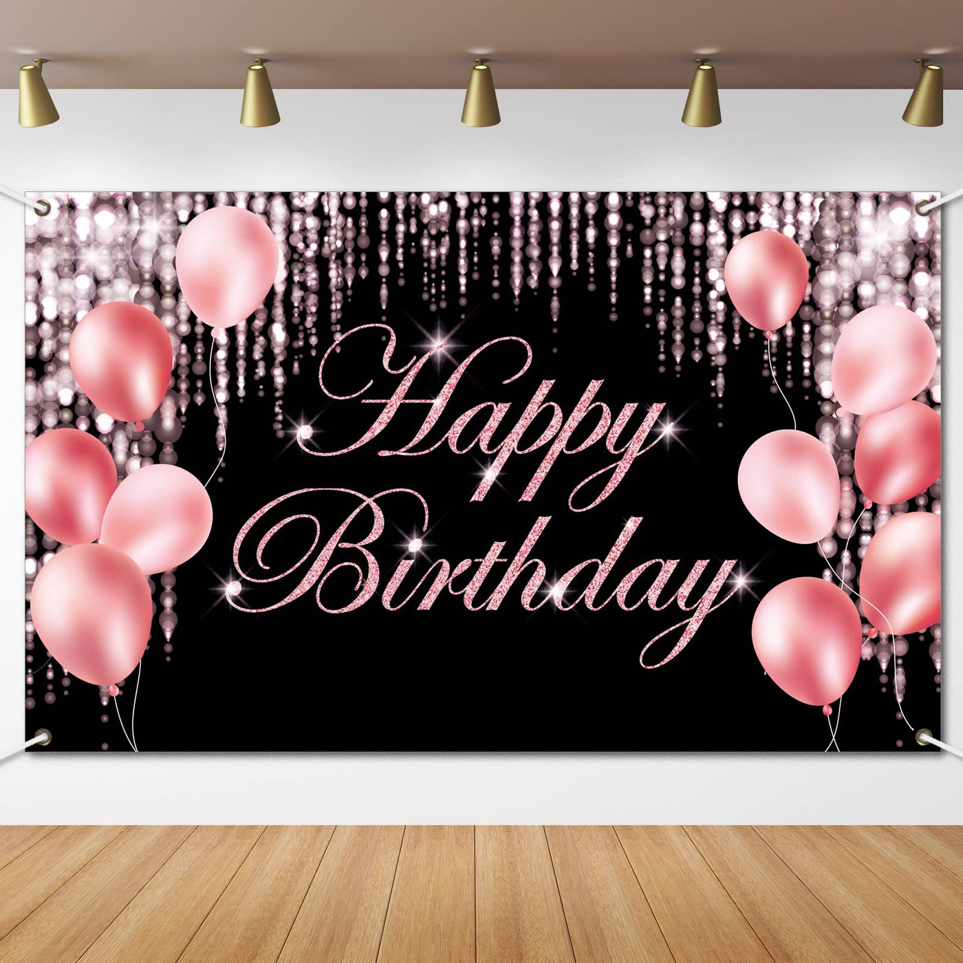 Black Gold Happy Birthday Banner Backdrop Large Yard Sign backgroud It's My Birthday Backdrop Baby Shower Party Indoor Outdoor Car Decoration Supplies for Men Women Boys Girls - Backdrop BlissBlack Gold Happy Birthday Banner Backdrop Large Yard Sign backgroud It's My Birthday Backdrop Baby Shower Party Indoor Outdoor Car Decoration Supplies for Men Women Boys Girls