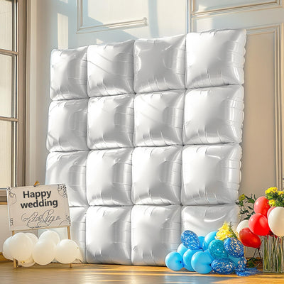 NISOCY 48PCS Green Square Foil Balloons Wall Backdrop Double Sided Green Balloons Tunnel Arch Kit for Baby Shower Birthday Anniversary Summer Party Decoration Backdrop Bliss