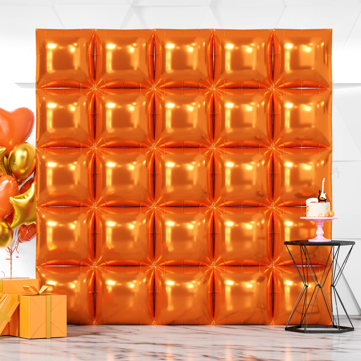NISOCY 48PCS Green Square Foil Balloons Wall Backdrop Double Sided Green Balloons Tunnel Arch Kit for Baby Shower Birthday Anniversary Summer Party Decoration Backdrop Bliss