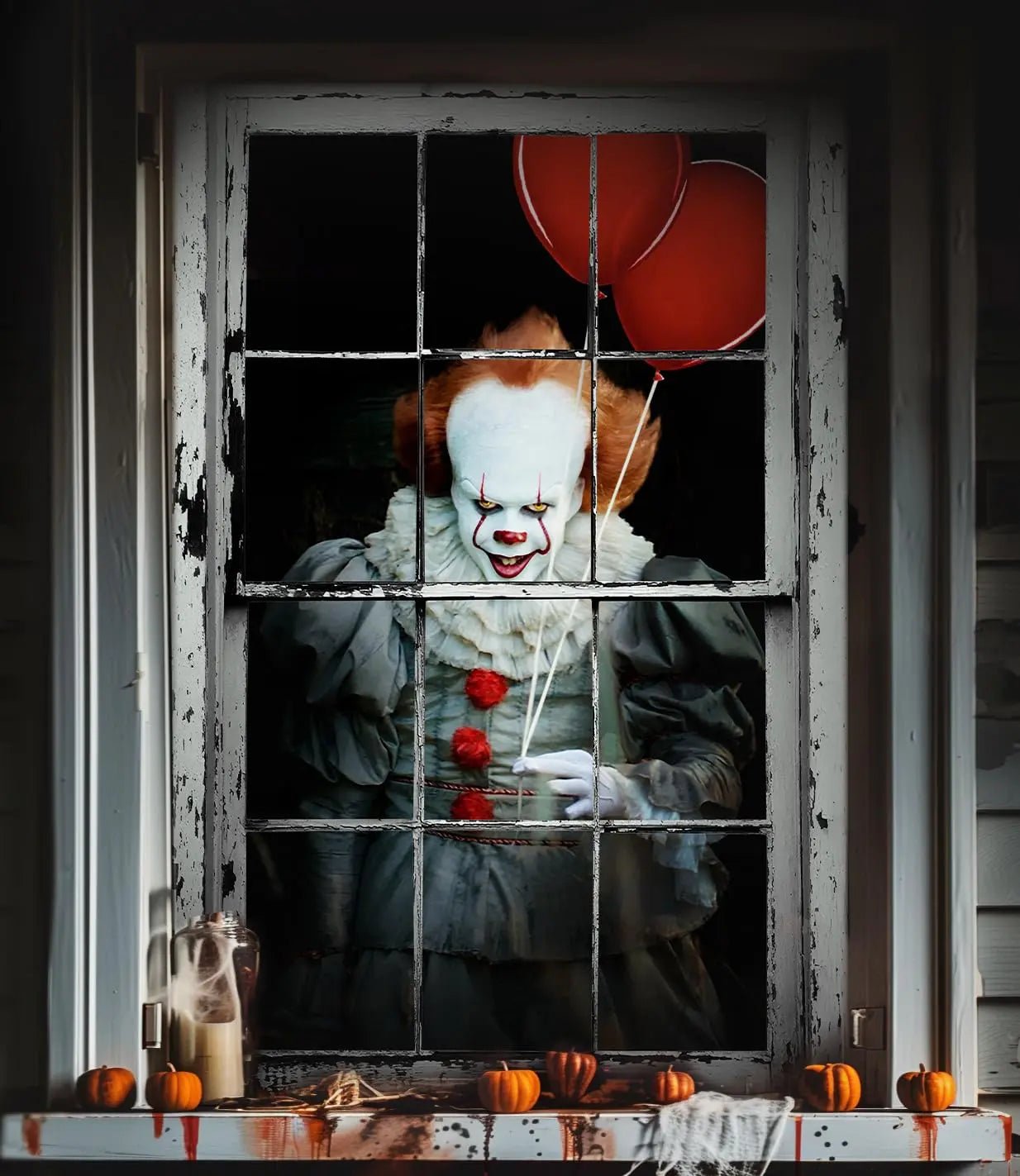 MCJC Halloween Horror Curtain, Halloween Decoration，Window Door Cover - Backdrop BlissMCJC Halloween Horror Curtain, Halloween Decoration，Window Door Cover