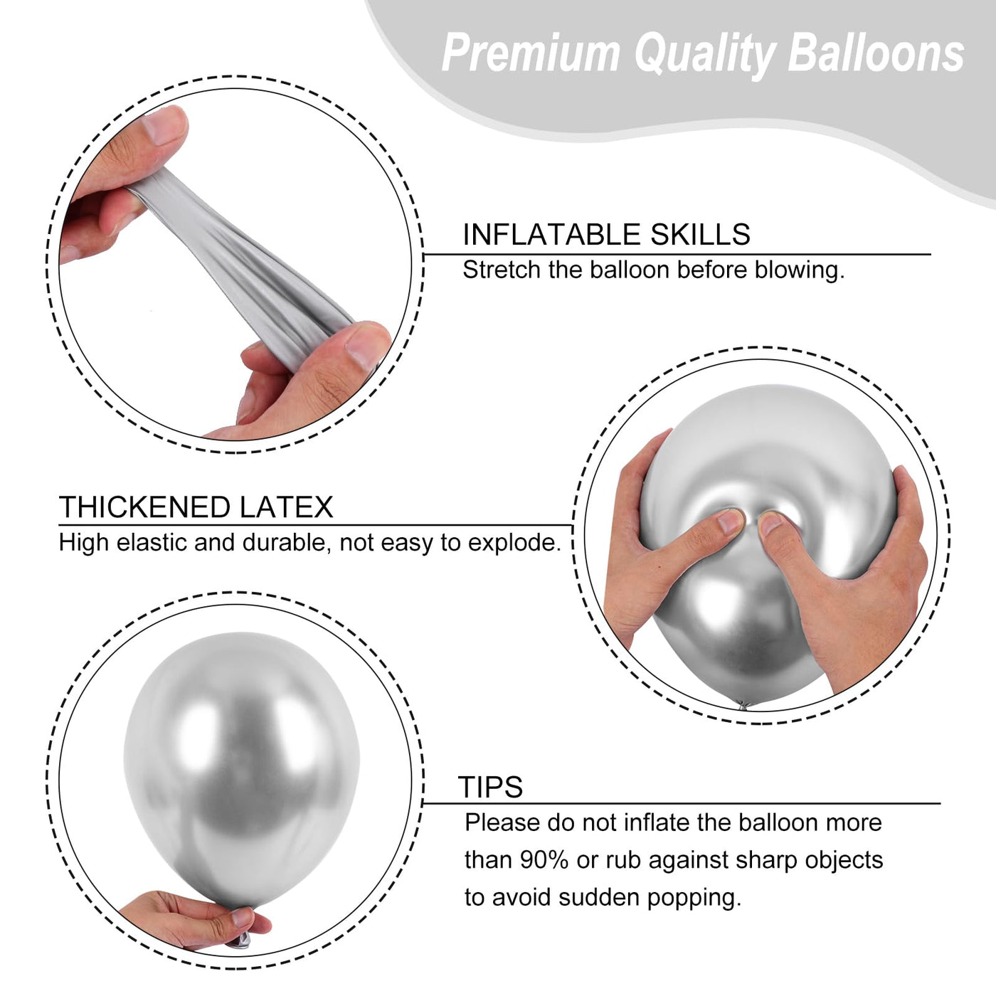 RUBFAC 135pcs Gold Balloons Different Sizes 18 12 10 5 Inch for Garland Arch, Latex Metallic Balloon for Birthday Graduation Party Wedding Decorations Backdrop Bliss