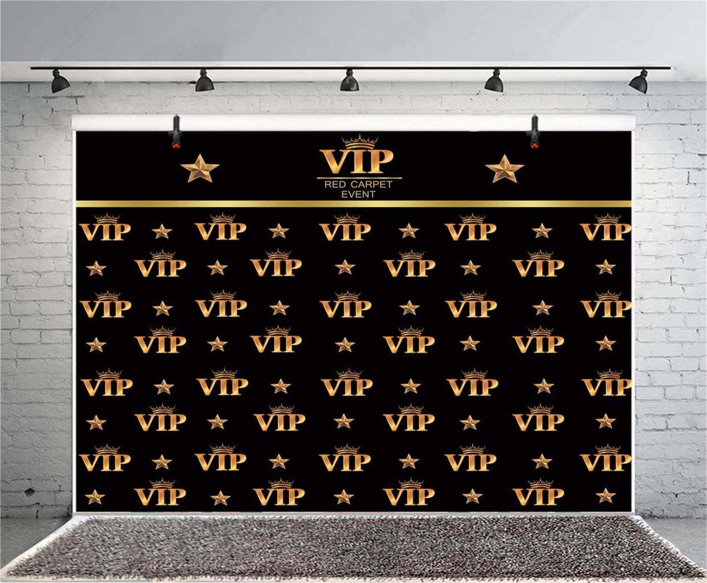 Leyiyi 12x8ft VIP Backdrop VIP Red Carpet Photography Background Red Carpet Event Birthday Summer Party Crown Golden Stars Music Banquet Bridal Shower Baby Shower Portrait Vinyl Studio Video Prop - Backdrop BlissLeyiyi 12x8ft VIP Backdrop VIP Red Carpet Photography Background Red Carpet Event Birthday Summer Party Crown Golden Stars Music Banquet Bridal Shower Baby Shower Portrait Vinyl Studio Video Prop