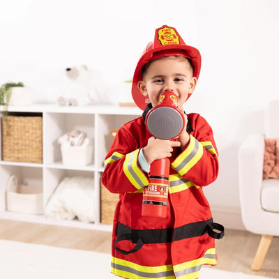 Melissa & Doug Fire Chief Role Play Costume Dress - Up Set Pretend Fire Fighter Outfit With Realistic Accessories, Firefighter Costume For Kids And Toddlers Ages 3+ - Backdrop BlissMelissa & Doug Fire Chief Role Play Costume Dress - Up Set Pretend Fire Fighter Outfit With Realistic Accessories, Firefighter Costume For Kids And Toddlers Ages 3+