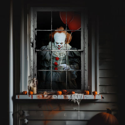 Halloween Horror Curtain Window Cover Decorations Scary Window Door Cover Backdrop Bliss