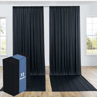 40FTx12FT White Wrinkle - Free Wedding Backdrop Curtain - Silky Washable White Polyester Drapes for Baby Showers, Birthday Parties, Photography, and Wedding Receptions - 8 Panels 5FTx12FT - Backdrop Bliss40FTx12FT White Wrinkle - Free Wedding Backdrop Curtain - Silky Washable White Polyester Drapes for Baby Showers, Birthday Parties, Photography, and Wedding Receptions - 8 Panels 5FTx12FT