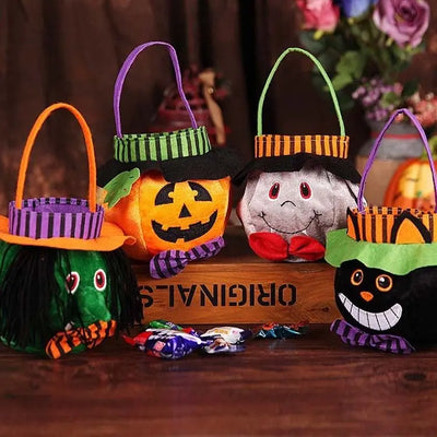 Halloween Candy Bags Cute Gift Bag Pumpkin Witch Candy Boxes Backdrop Bliss