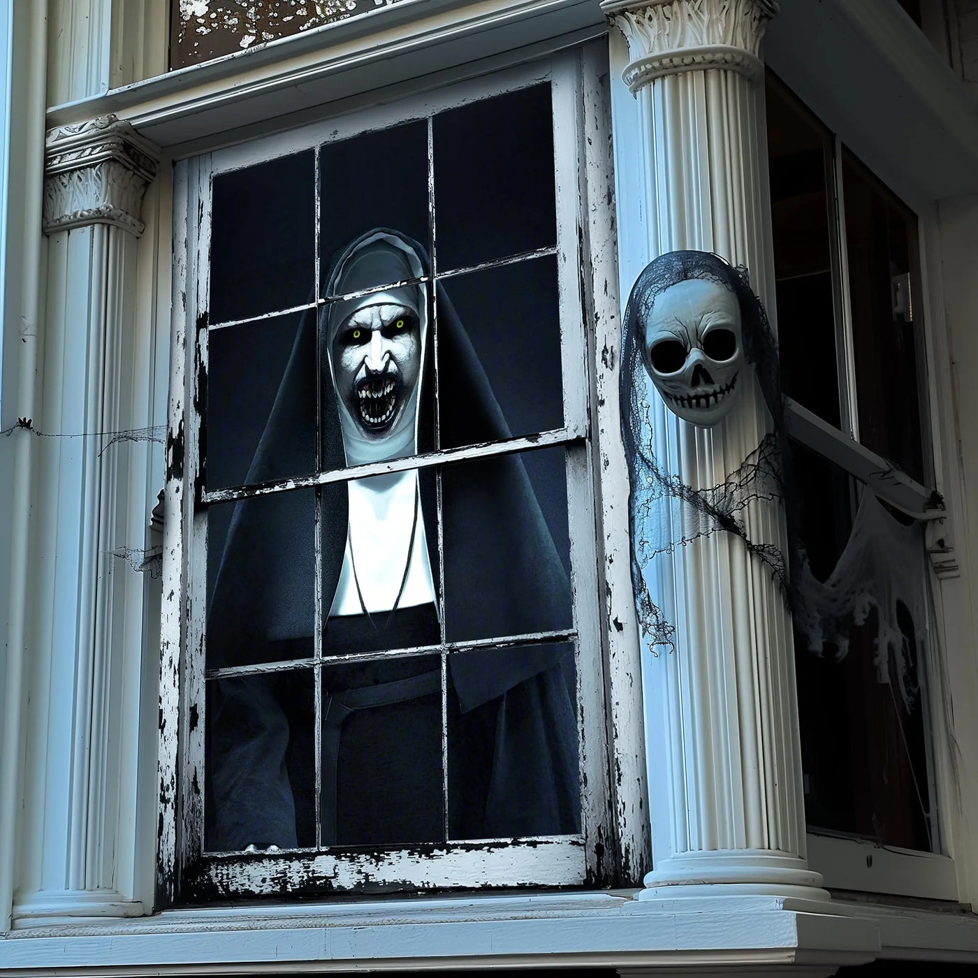 MCJC Halloween Horror Curtain, Halloween Decoration，Window Door Cover - Backdrop BlissMCJC Halloween Horror Curtain, Halloween Decoration，Window Door Cover