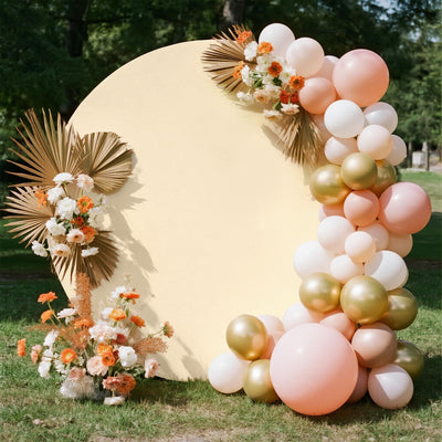 7.5FT Royal Blue Round Wedding Backdrop Cover,Circle Balloon Arch Backgound Stand Cover for Birthday Party Baby Shower Halloween Decoration (Royal Blue) - Backdrop Bliss7.5FT Royal Blue Round Wedding Backdrop Cover,Circle Balloon Arch Backgound Stand Cover for Birthday Party Baby Shower Halloween Decoration (Royal Blue)