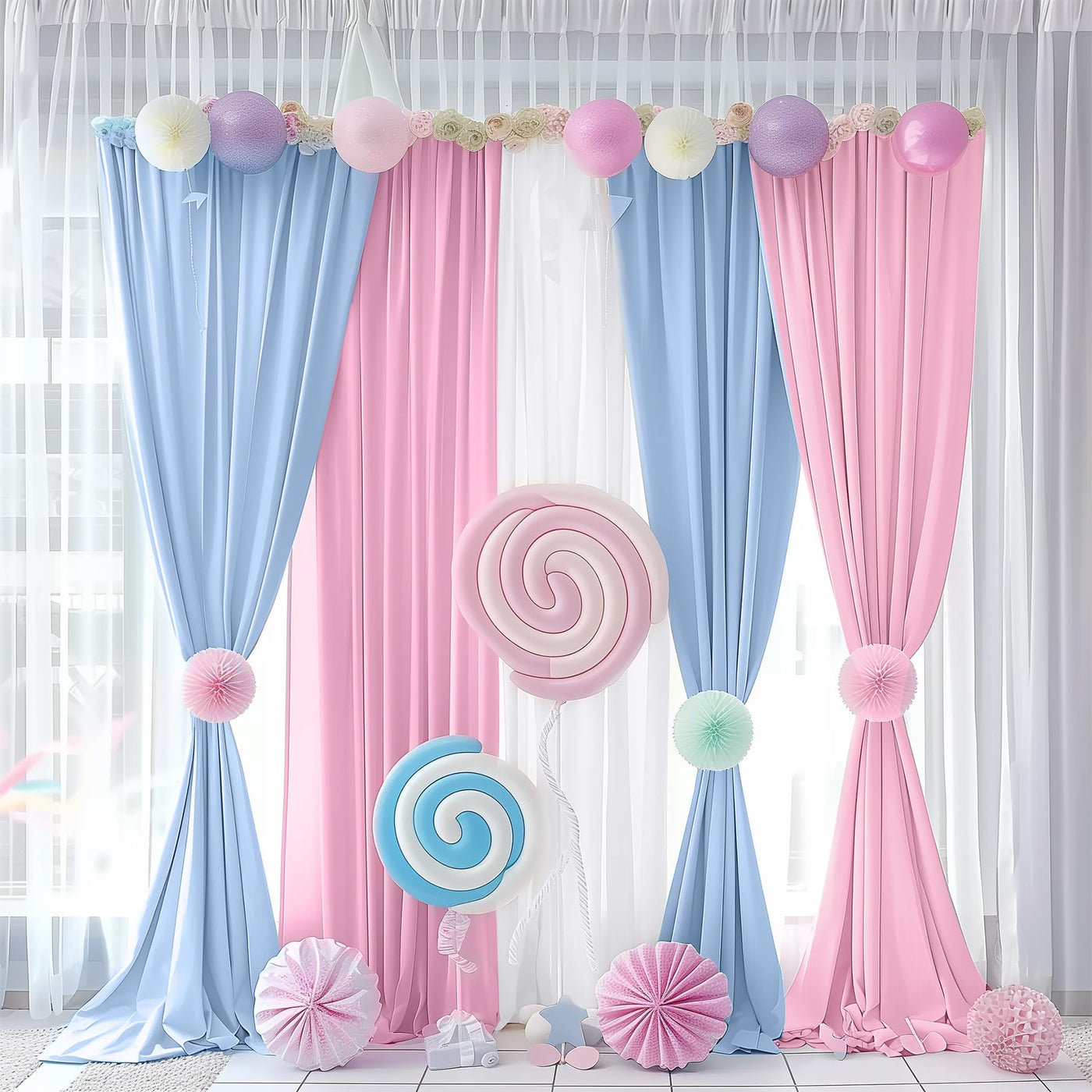 JCJ Unicorn Pastel Backdrop 5 Panels Rainbow Backdrop Curtains for Birthday Party Girls Bedroom Classroom Decoration 10 * 7FT - Backdrop BlissJCJ Unicorn Pastel Backdrop 5 Panels Rainbow Backdrop Curtains for Birthday Party Girls Bedroom Classroom Decoration 10 * 7FT