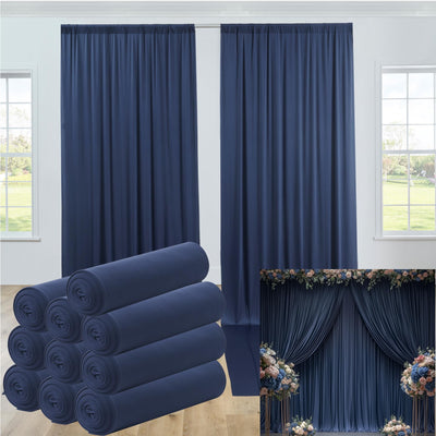 40FTx12FT White Wrinkle - Free Wedding Backdrop Curtain - Silky Washable White Polyester Drapes for Baby Showers, Birthday Parties, Photography, and Wedding Receptions - 8 Panels 5FTx12FT - Backdrop Bliss40FTx12FT White Wrinkle - Free Wedding Backdrop Curtain - Silky Washable White Polyester Drapes for Baby Showers, Birthday Parties, Photography, and Wedding Receptions - 8 Panels 5FTx12FT