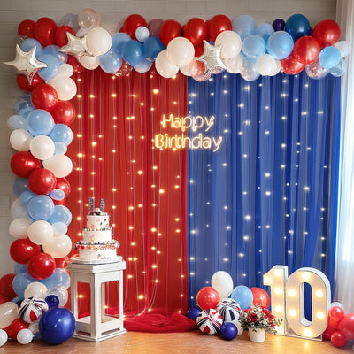 10x10ft Champagne Tulle Backdrop Curtain with Lights String for Parites, Sheer Backdrop Curtains for Wedding Baby Shower Birthday Party Photo Shoot Decorations - Backdrop Bliss10x10ft Champagne Tulle Backdrop Curtain with Lights String for Parites, Sheer Backdrop Curtains for Wedding Baby Shower Birthday Party Photo Shoot Decorations