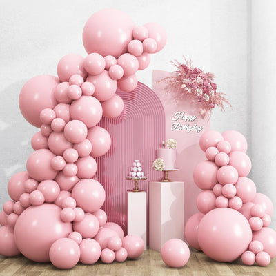 RUBFAC 135pcs Gold Balloons Different Sizes 18 12 10 5 Inch for Garland Arch, Latex Metallic Balloon for Birthday Graduation Party Wedding Decorations Backdrop Bliss