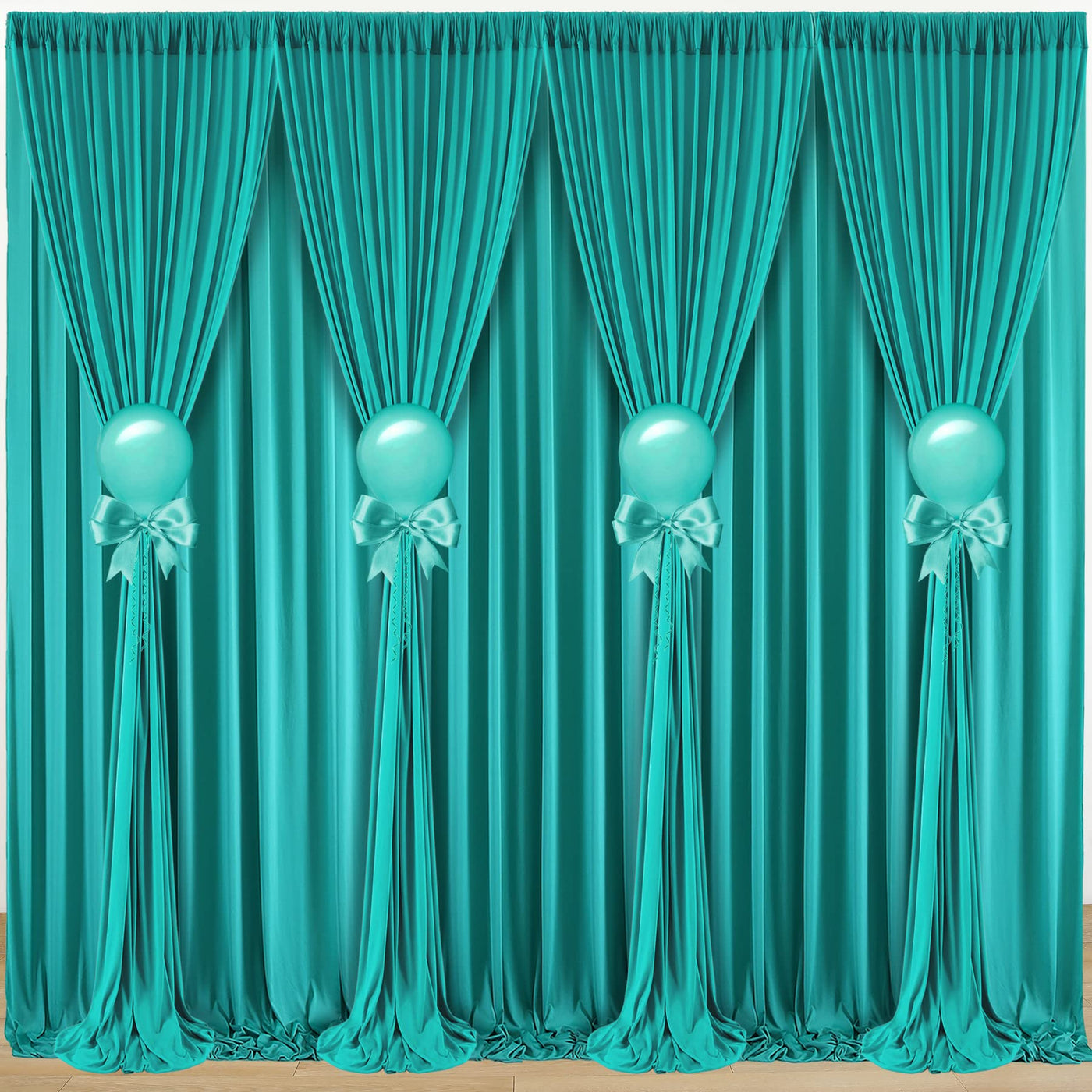 50 ft x 10 ft Wrinkle Free White Backdrop Curtain for Wedding Parties, Polyester Photo Backdrop Drapes for Baby Shower Birthday Party Backdrop Stand, Bulk Thick Background Curtains, 5x10FT 10 Panels - Backdrop Bliss50 ft x 10 ft Wrinkle Free White Backdrop Curtain for Wedding Parties, Polyester Photo Backdrop Drapes for Baby Shower Birthday Party Backdrop Stand, Bulk Thick Background Curtains, 5x10FT 10 Panels