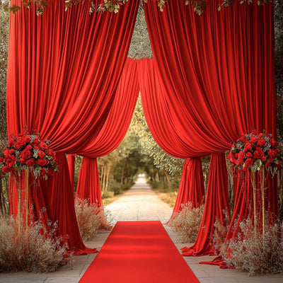 40FTx12FT White Wrinkle - Free Wedding Backdrop Curtain - Silky Washable White Polyester Drapes for Baby Showers, Birthday Parties, Photography, and Wedding Receptions - 8 Panels 5FTx12FT - Backdrop Bliss40FTx12FT White Wrinkle - Free Wedding Backdrop Curtain - Silky Washable White Polyester Drapes for Baby Showers, Birthday Parties, Photography, and Wedding Receptions - 8 Panels 5FTx12FT