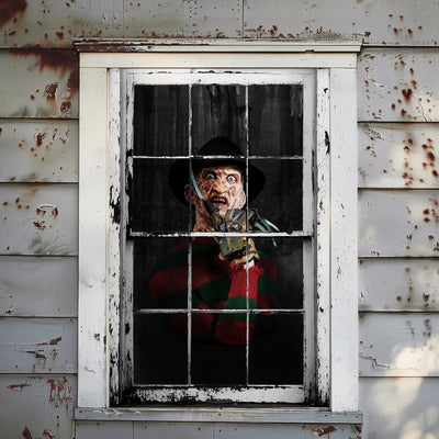 MCJC Halloween Horror Curtain, Halloween Decoration，Window Door Cover - Backdrop BlissMCJC Halloween Horror Curtain, Halloween Decoration，Window Door Cover
