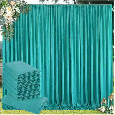 50 ft x 10 ft Wrinkle Free White Backdrop Curtain for Wedding Parties, Polyester Photo Backdrop Drapes for Baby Shower Birthday Party Backdrop Stand, Bulk Thick Background Curtains, 5x10FT 10 Panels - Backdrop Bliss50 ft x 10 ft Wrinkle Free White Backdrop Curtain for Wedding Parties, Polyester Photo Backdrop Drapes for Baby Shower Birthday Party Backdrop Stand, Bulk Thick Background Curtains, 5x10FT 10 Panels