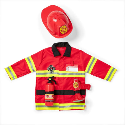 Melissa & Doug Fire Chief Role Play Costume Dress - Up Set Pretend Fire Fighter Outfit With Realistic Accessories, Firefighter Costume For Kids And Toddlers Ages 3+ - Backdrop BlissMelissa & Doug Fire Chief Role Play Costume Dress - Up Set Pretend Fire Fighter Outfit With Realistic Accessories, Firefighter Costume For Kids And Toddlers Ages 3+