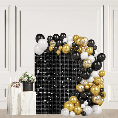 Pink Shimmer Wall Backdrop 24 Panels Cover 6 x 4 Ft, Photo Backdrops for Wedding,Anniversary,Birthday,Party Decoration Backdrop Bliss