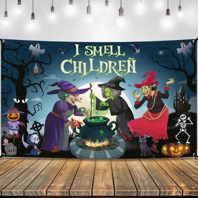 KatchOn XtraLarge Birthday Banner - 72x44 Inch | Happy Birthday Halloween Backdrop for Party Decorations | Jack O Lanterns Banner Backdrop Bliss