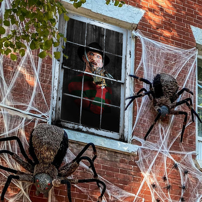 Halloween Horror Curtain Window Cover Decorations Scary Window Door Cover Backdrop Bliss