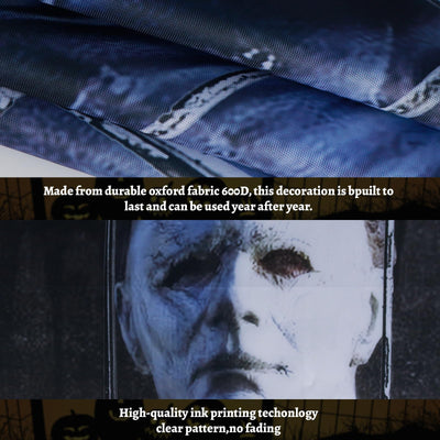 Halloween Horror Curtain Window Cover Decorations Scary Window Door Cover Backdrop Bliss