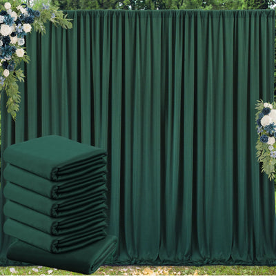 50 ft x 10 ft Wrinkle Free White Backdrop Curtain for Wedding Parties, Polyester Photo Backdrop Drapes for Baby Shower Birthday Party Backdrop Stand, Bulk Thick Background Curtains, 5x10FT 10 Panels - Backdrop Bliss50 ft x 10 ft Wrinkle Free White Backdrop Curtain for Wedding Parties, Polyester Photo Backdrop Drapes for Baby Shower Birthday Party Backdrop Stand, Bulk Thick Background Curtains, 5x10FT 10 Panels