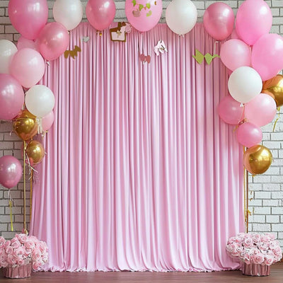 40FTx12FT White Wrinkle - Free Wedding Backdrop Curtain - Silky Washable White Polyester Drapes for Baby Showers, Birthday Parties, Photography, and Wedding Receptions - 8 Panels 5FTx12FT - Backdrop Bliss40FTx12FT White Wrinkle - Free Wedding Backdrop Curtain - Silky Washable White Polyester Drapes for Baby Showers, Birthday Parties, Photography, and Wedding Receptions - 8 Panels 5FTx12FT
